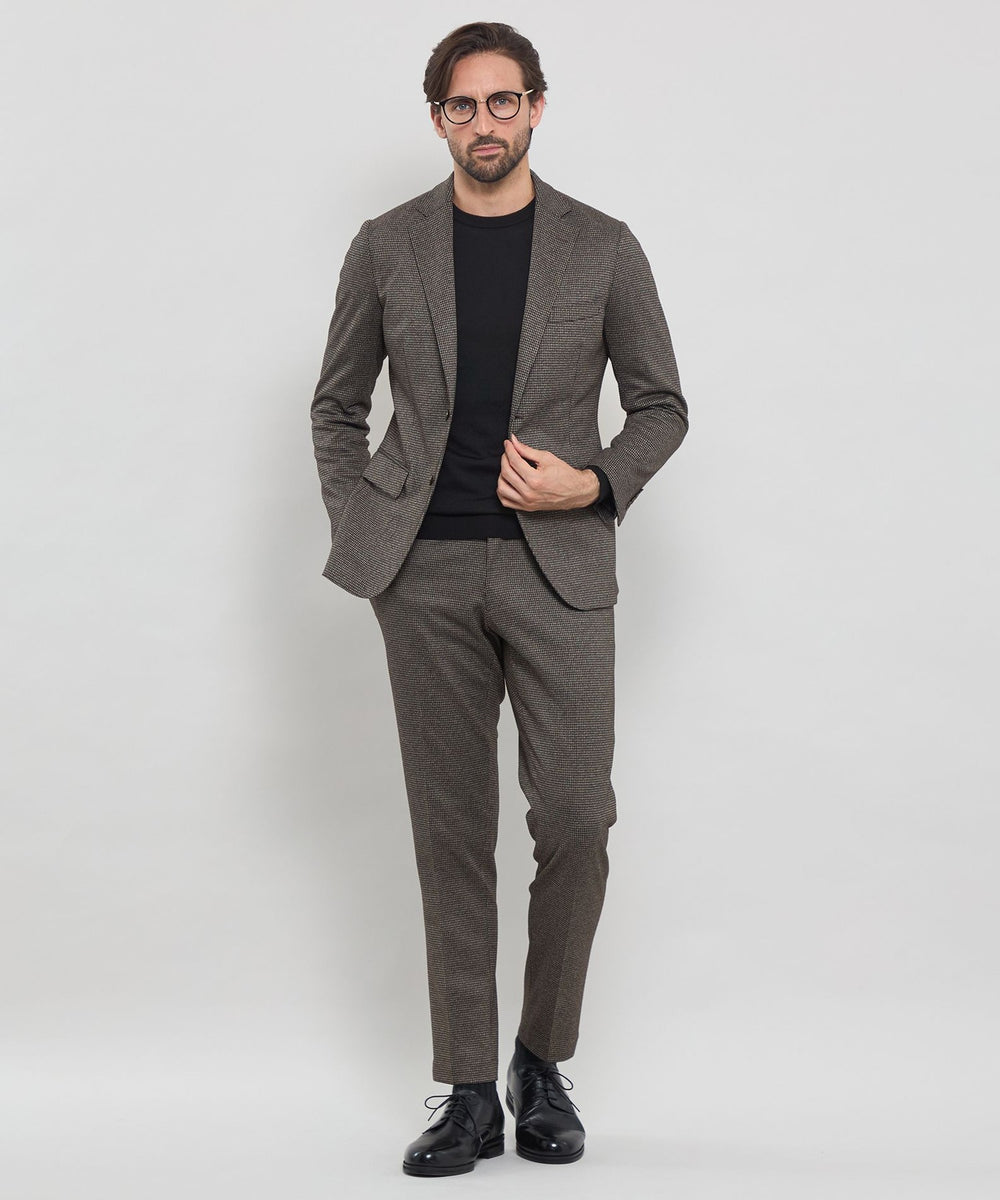 WEB・一部店舗限定】【FLEX JERSEY】千鳥ジャージーセットアップパンツ