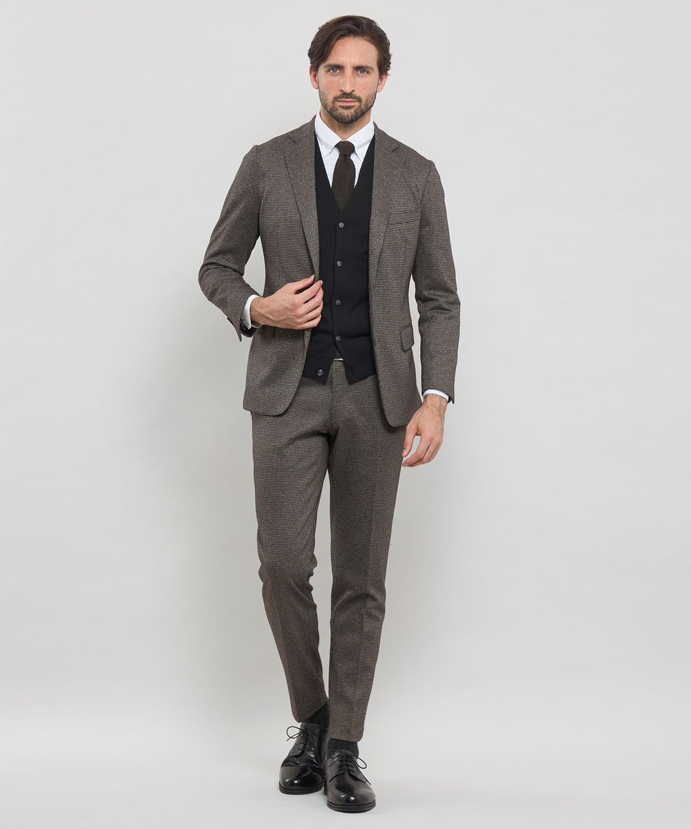 WEB・一部店舗限定】【FLEX JERSEY】千鳥ジャージーセットアップパンツ