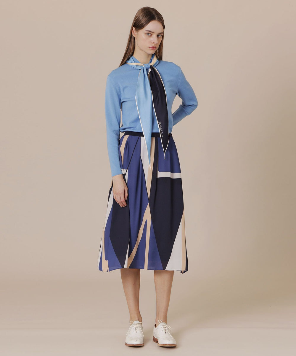 婦人画報掲載】【Diamond Shape Scarf/ダイヤモンドシェイプスカーフ