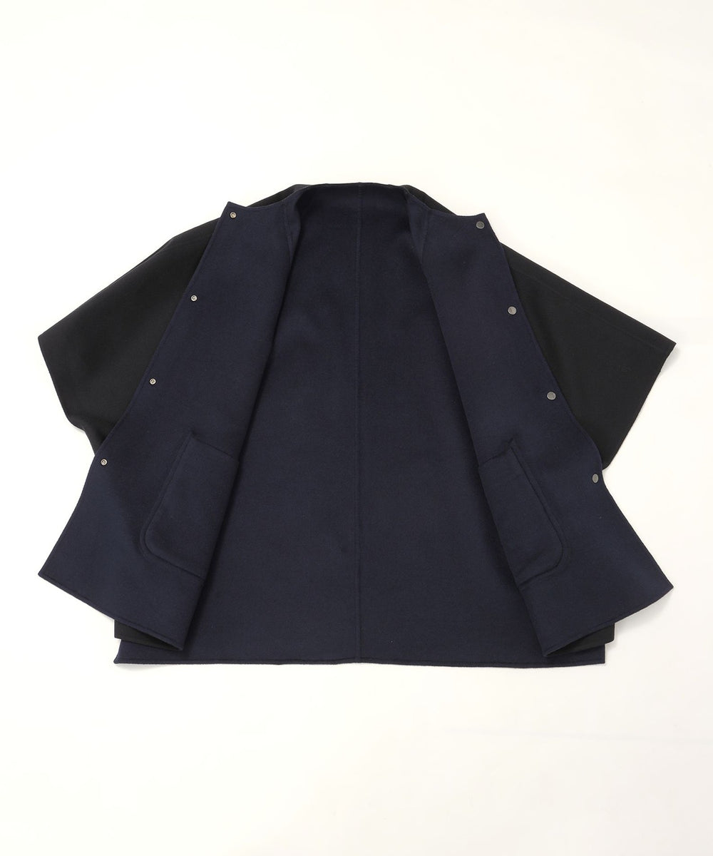 婦人画報11月号掲載】カシミヤブレンドウールポンチョ(コート