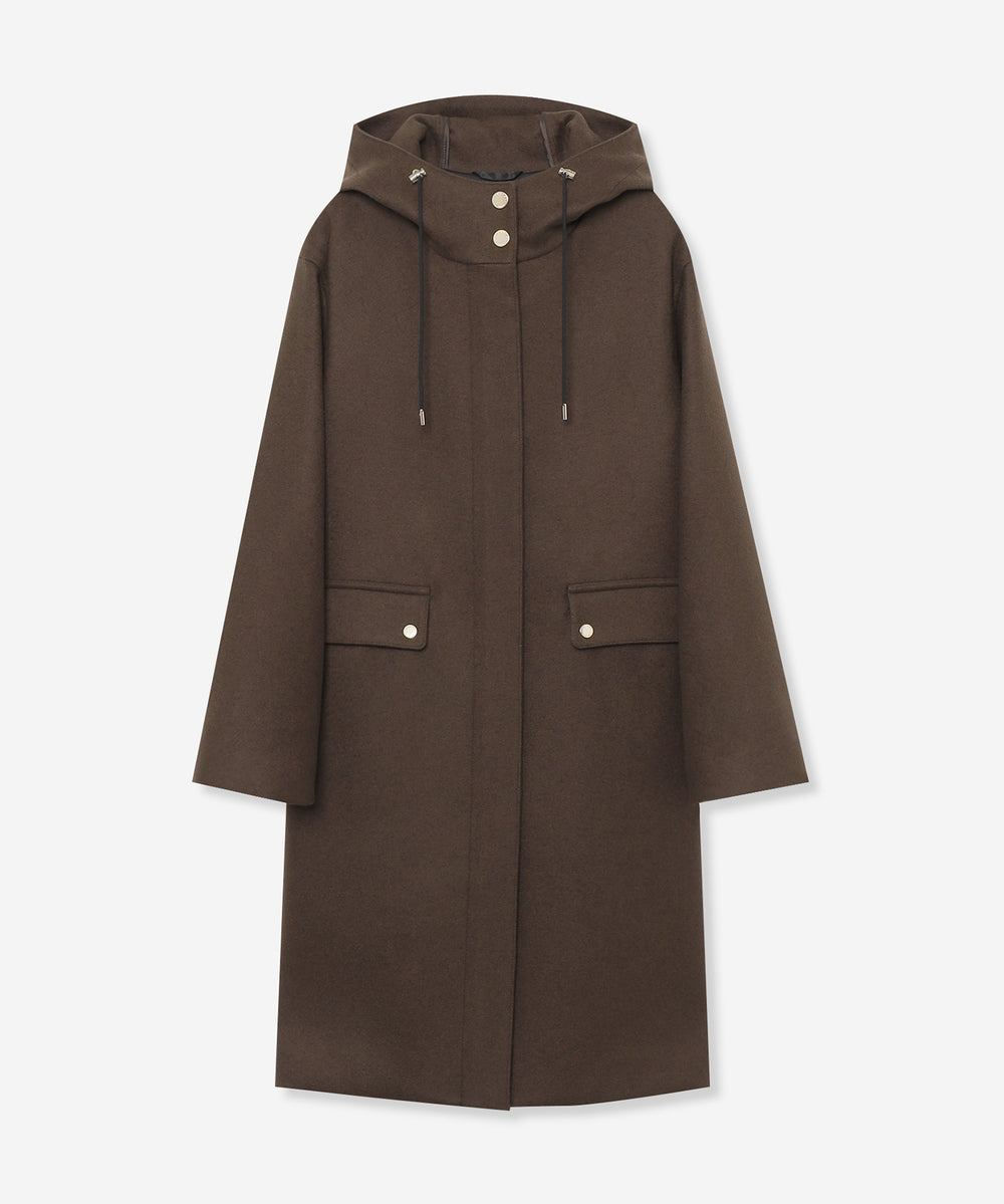 ウールメルトンフーデットコート(コート)｜MACKINTOSH LONDON