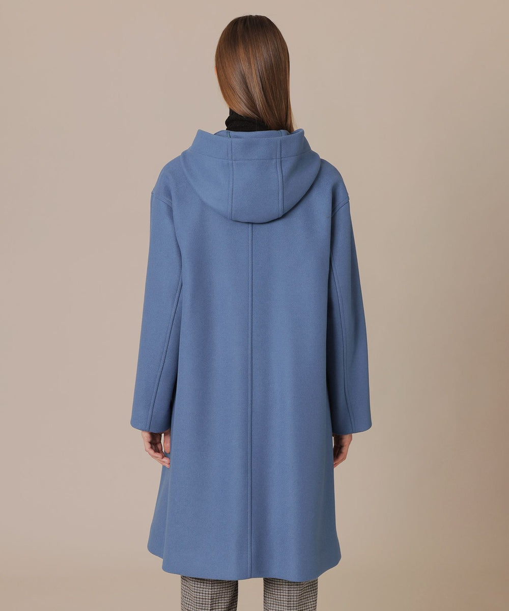 CHRYSTON/クリストン】ウールダブルクロスメルトンフーデットコート
