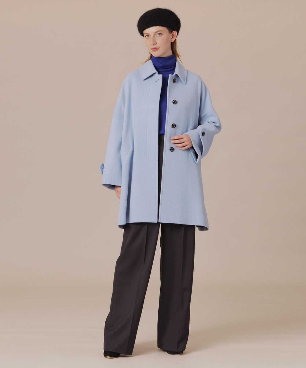 ROSLEY/ロズリー】ファインウールメルトンステンカラーコート(コート