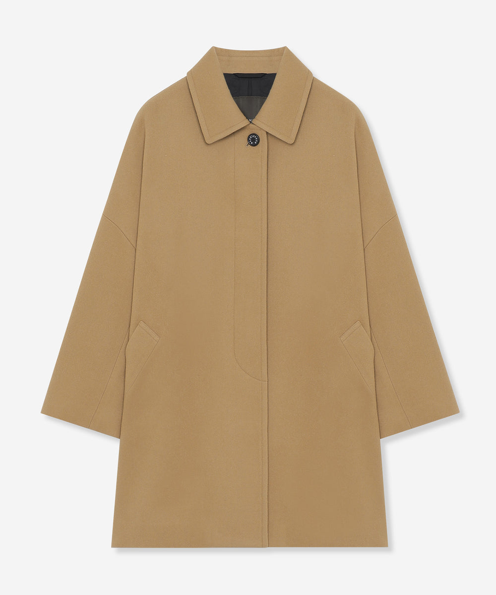 ROSLEY/ロズリー】ファインウールメルトンステンカラーコート(コート