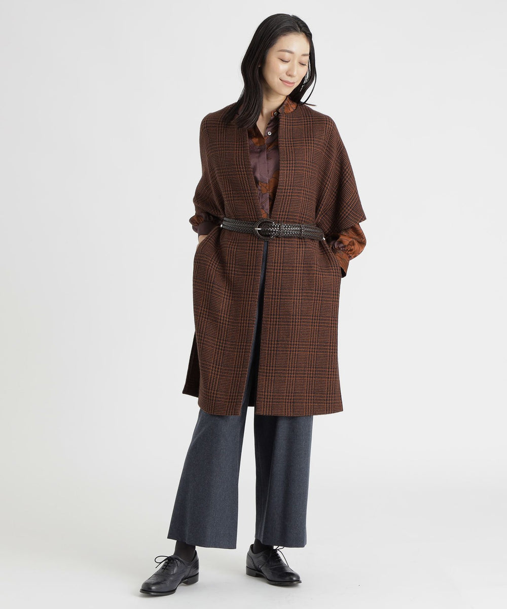 グレンチェックウール コート(コート)｜Paul Stuart(ポール
