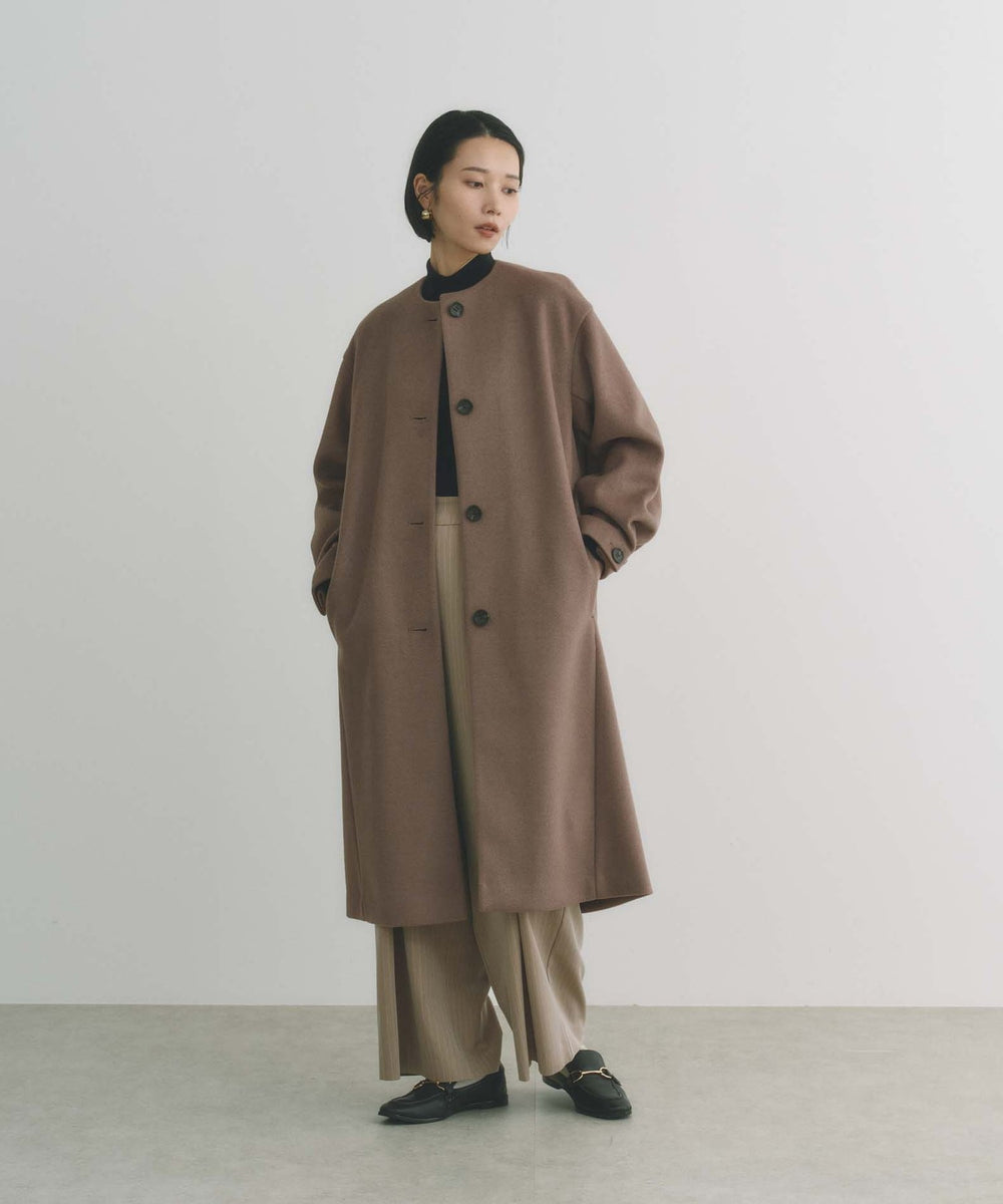 BAILA12月号掲載】【洗えるアウター】ミディ丈コクーンコート(コート