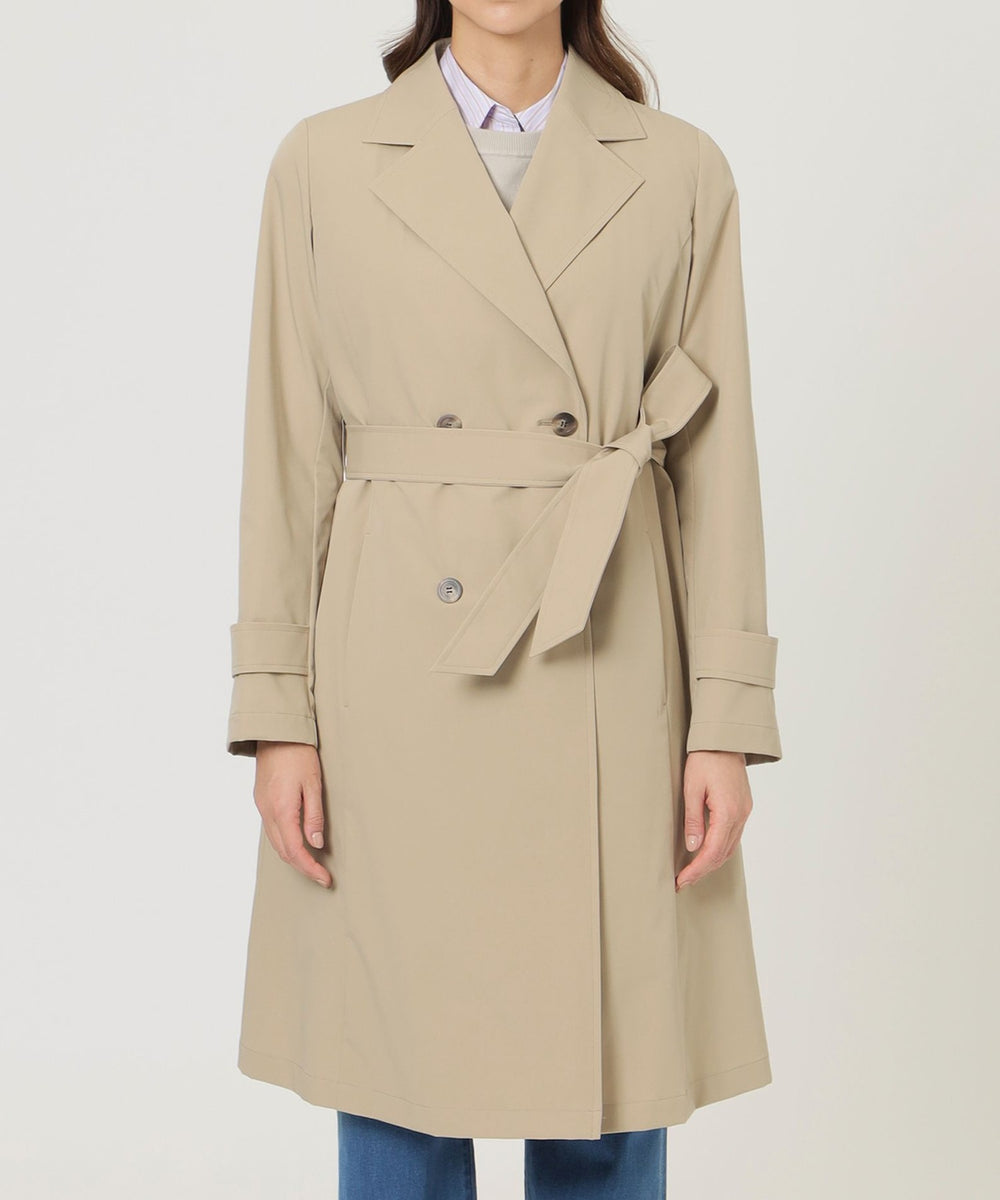 はっ水】【中わたライナー付】【ウォッシャブル】2WAYﾂｲﾙトレンチ