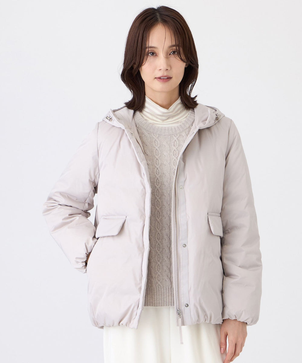 グリーンダウン】ソフトサテンダウン(コート)｜TRANS WORK(トランス