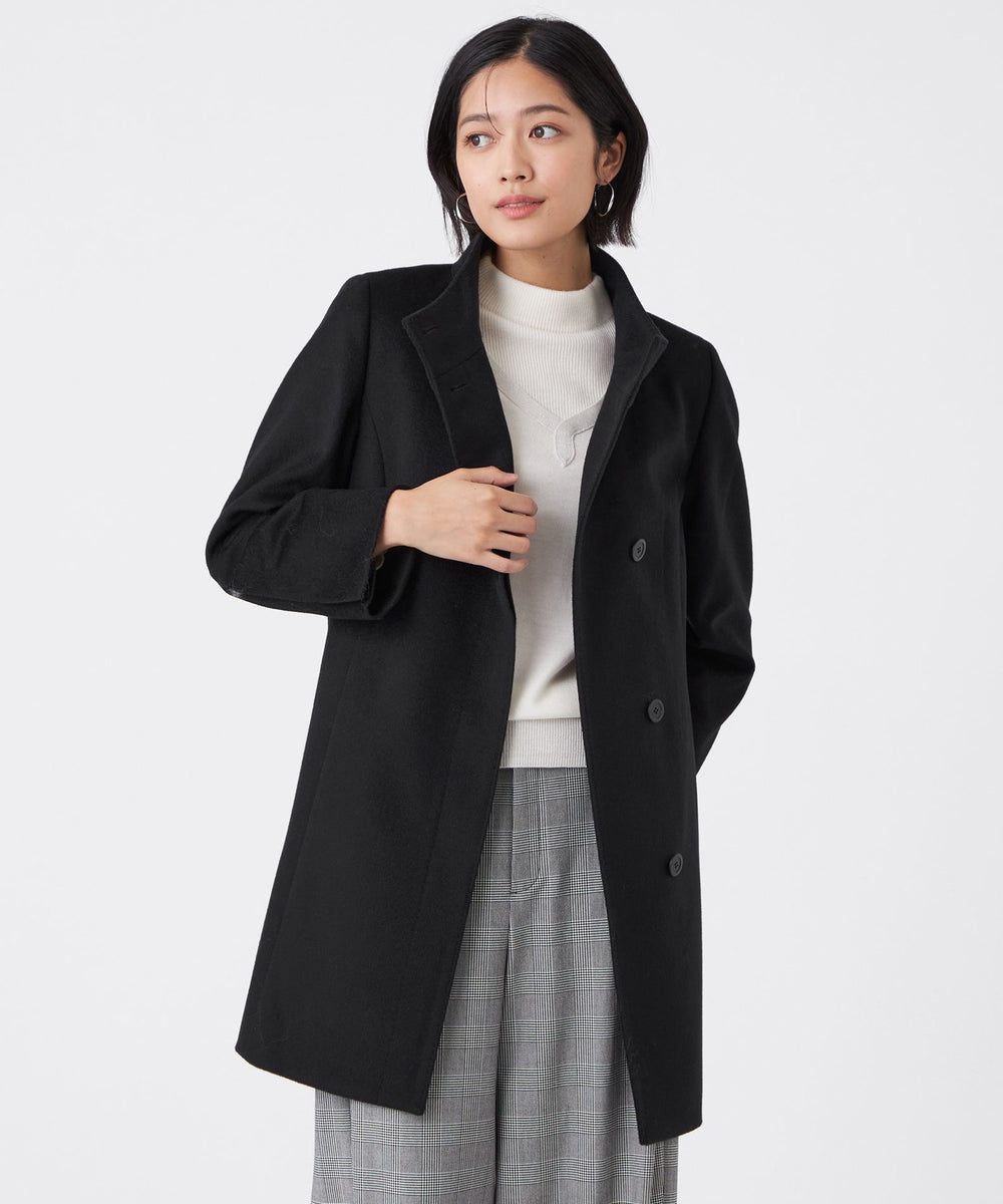 カシミヤ混メルトンウールコート(コート)｜TRANS WORK(トランスワーク