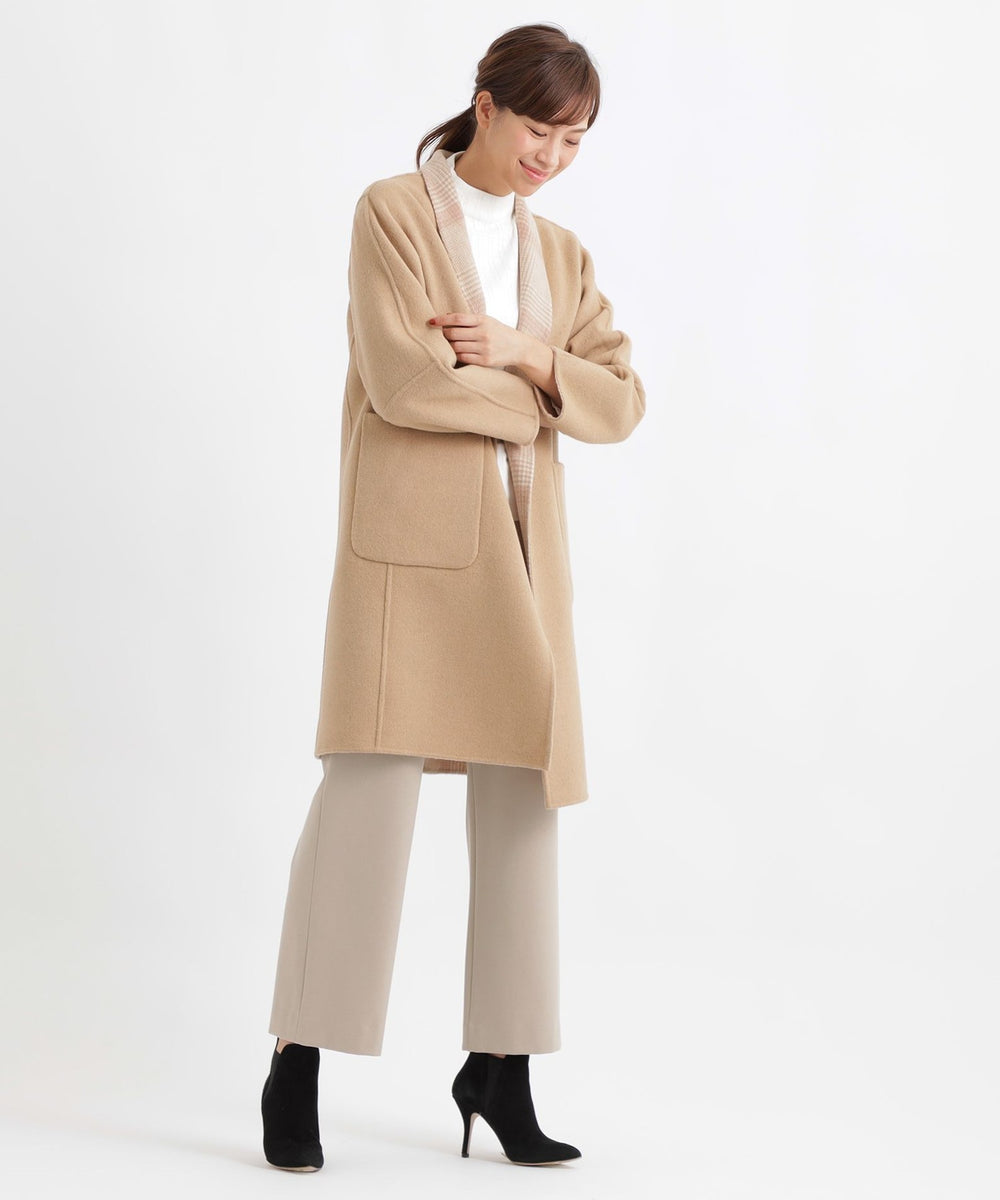 リバーシブル】ウールリバーコート(コート)｜TRANS WORK(トランス