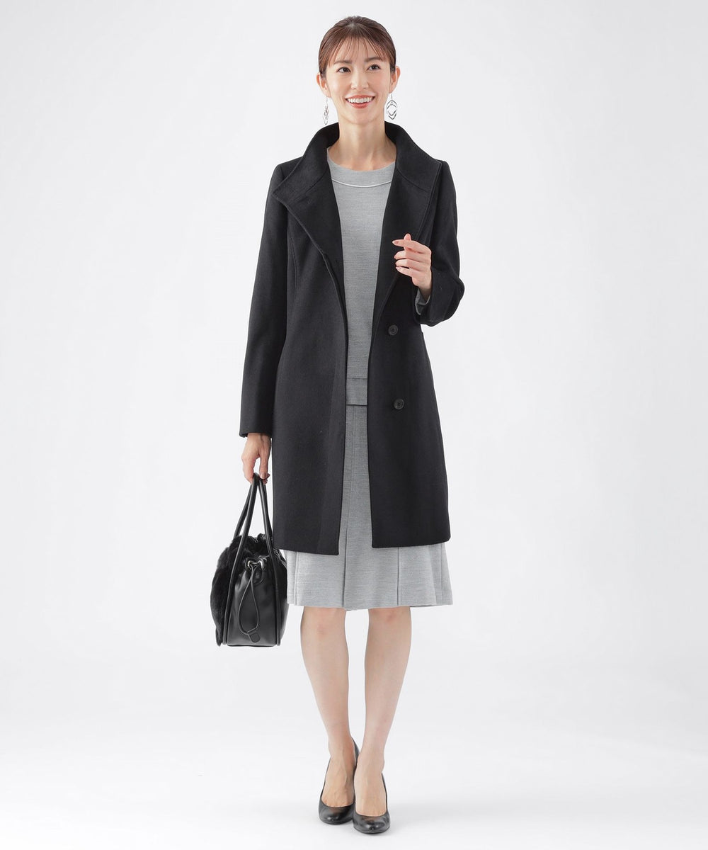 ウールカシミヤビーバースタンドカラーコート(コート)｜TRANS WORK