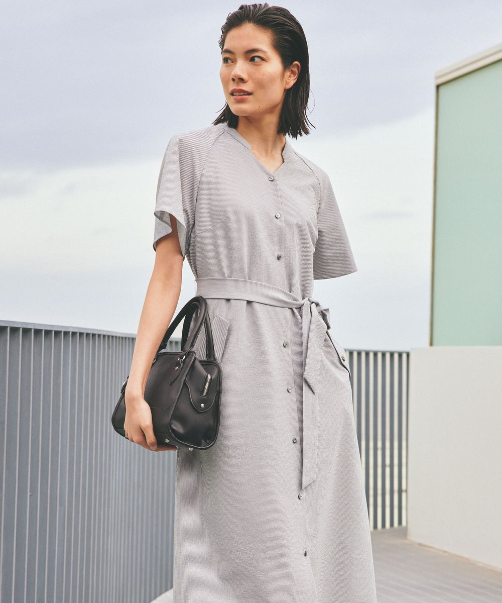 ウォッシャブル】【吸水速乾】クールマックスサッカーワンピース