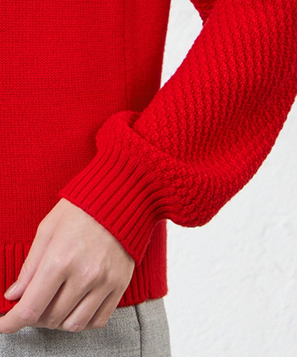 ウォッシャブルウールケーブルニット(トップス)｜AMACA(アマカ)の