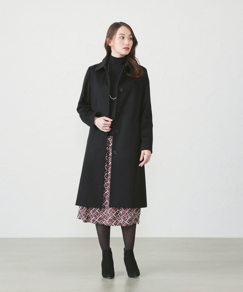 アラシャンカシミヤ】カシミヤ ステンカラーコート(コート)｜AMACA