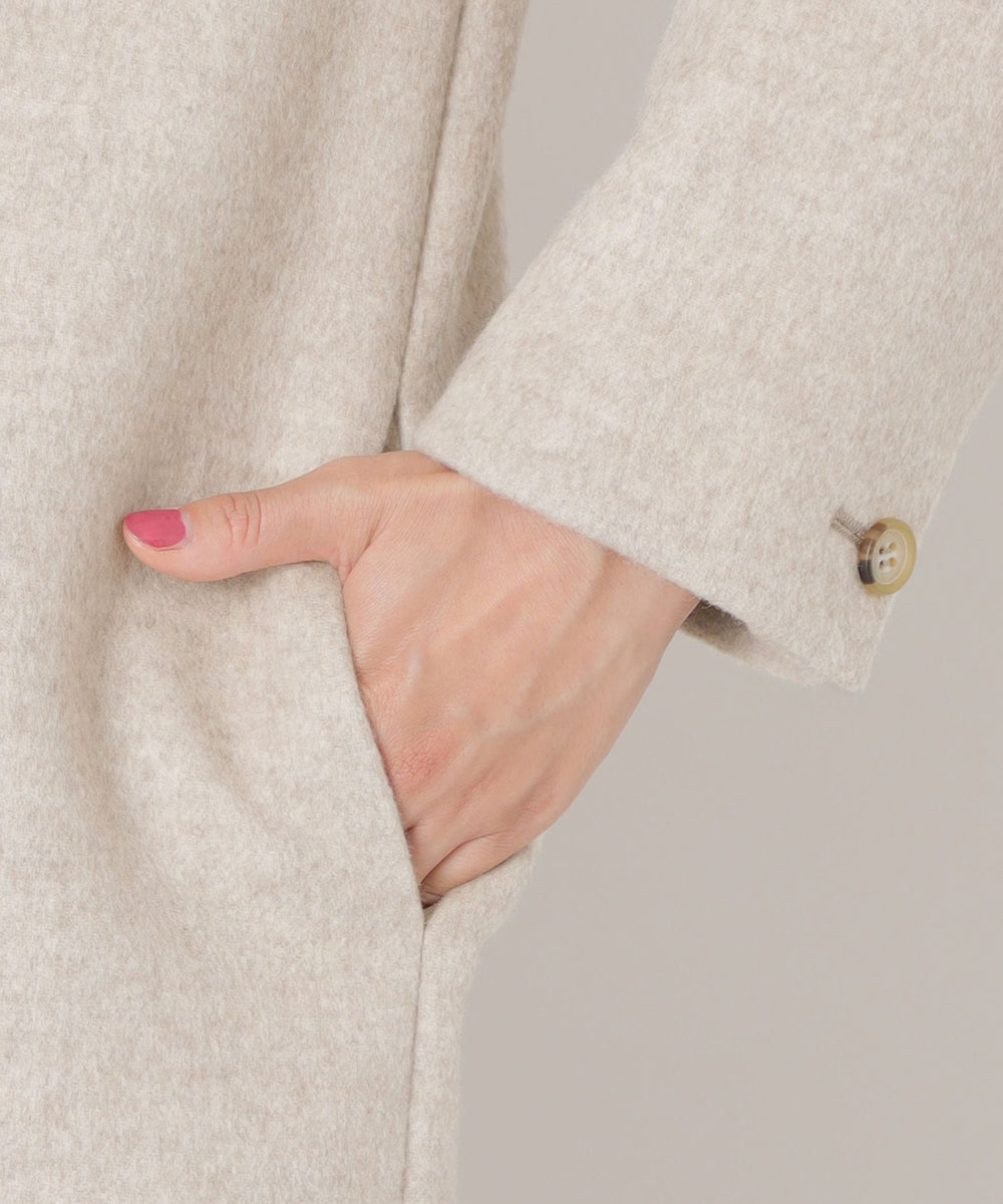 WEB限定】ノーカラーダブルウールコート(コート)｜TO BE CHIC(トゥー