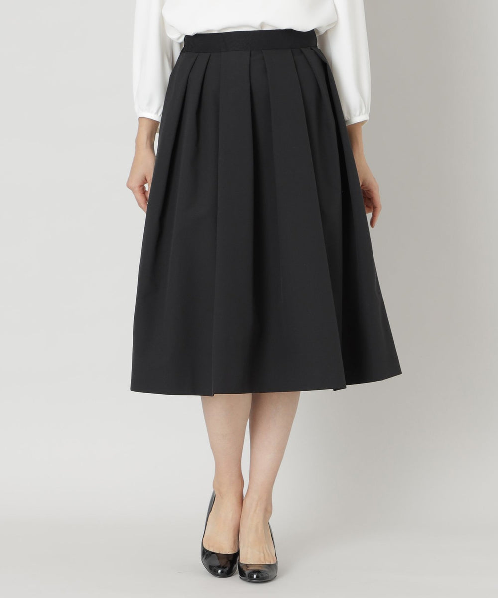 ポリエステルタフタランダムタック スカート(スカート)｜TO BE CHIC