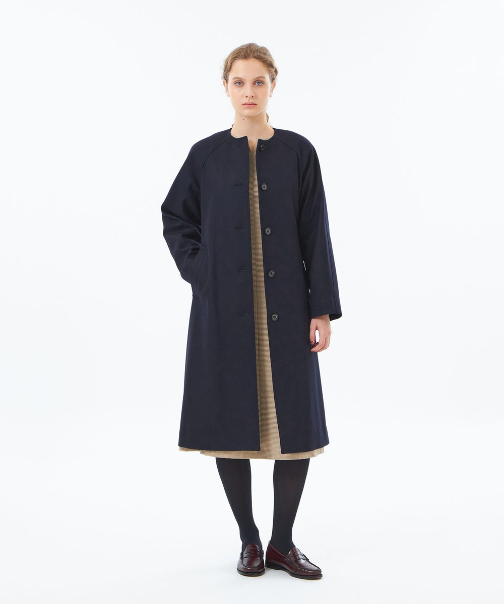 WEB&一部店舗限定】メルトンノーカラーコート(コート)｜MACKINTOSH