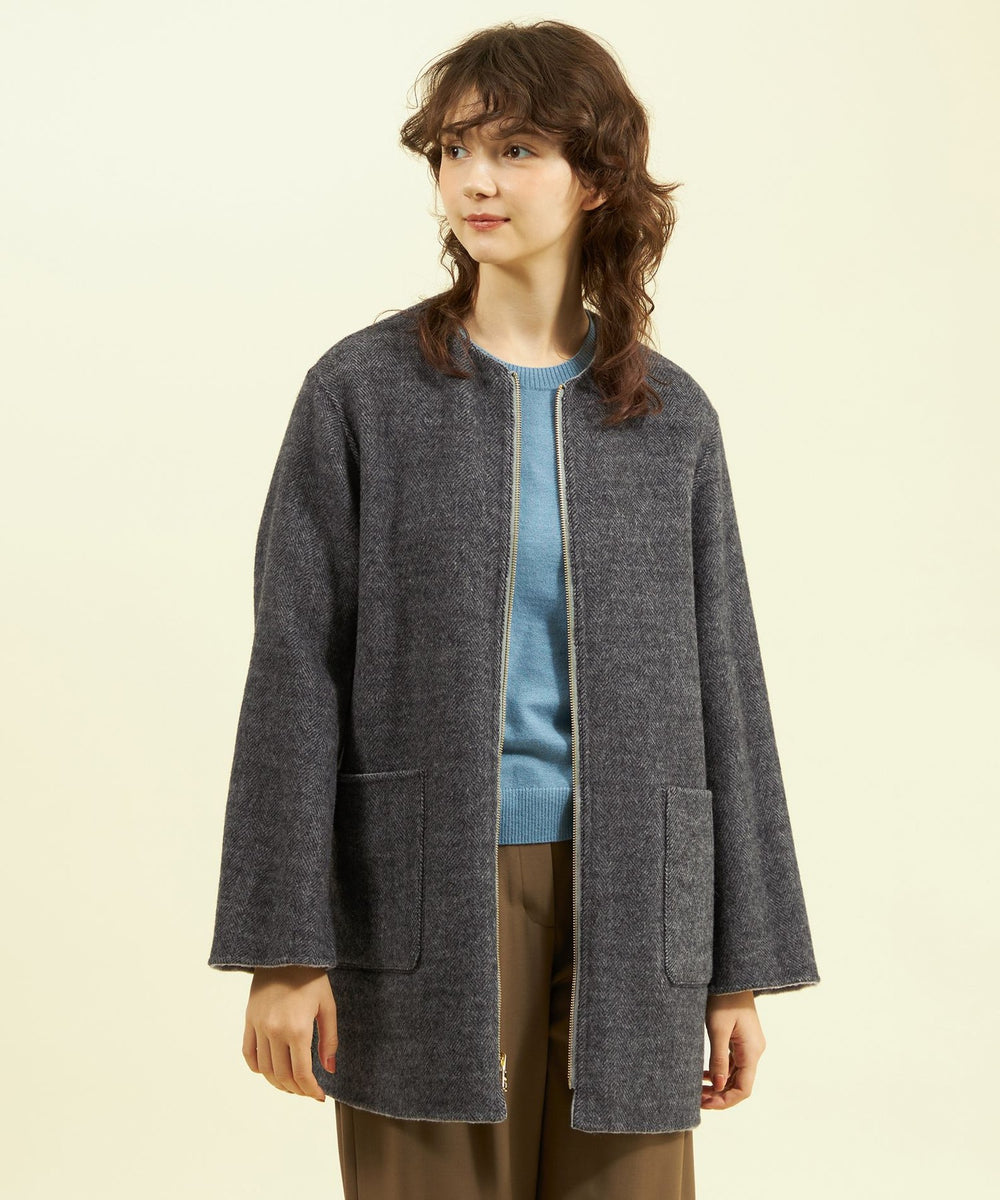 WEB&一部店舗限定】ノーカラーリバーコート(コート)｜MACKINTOSH