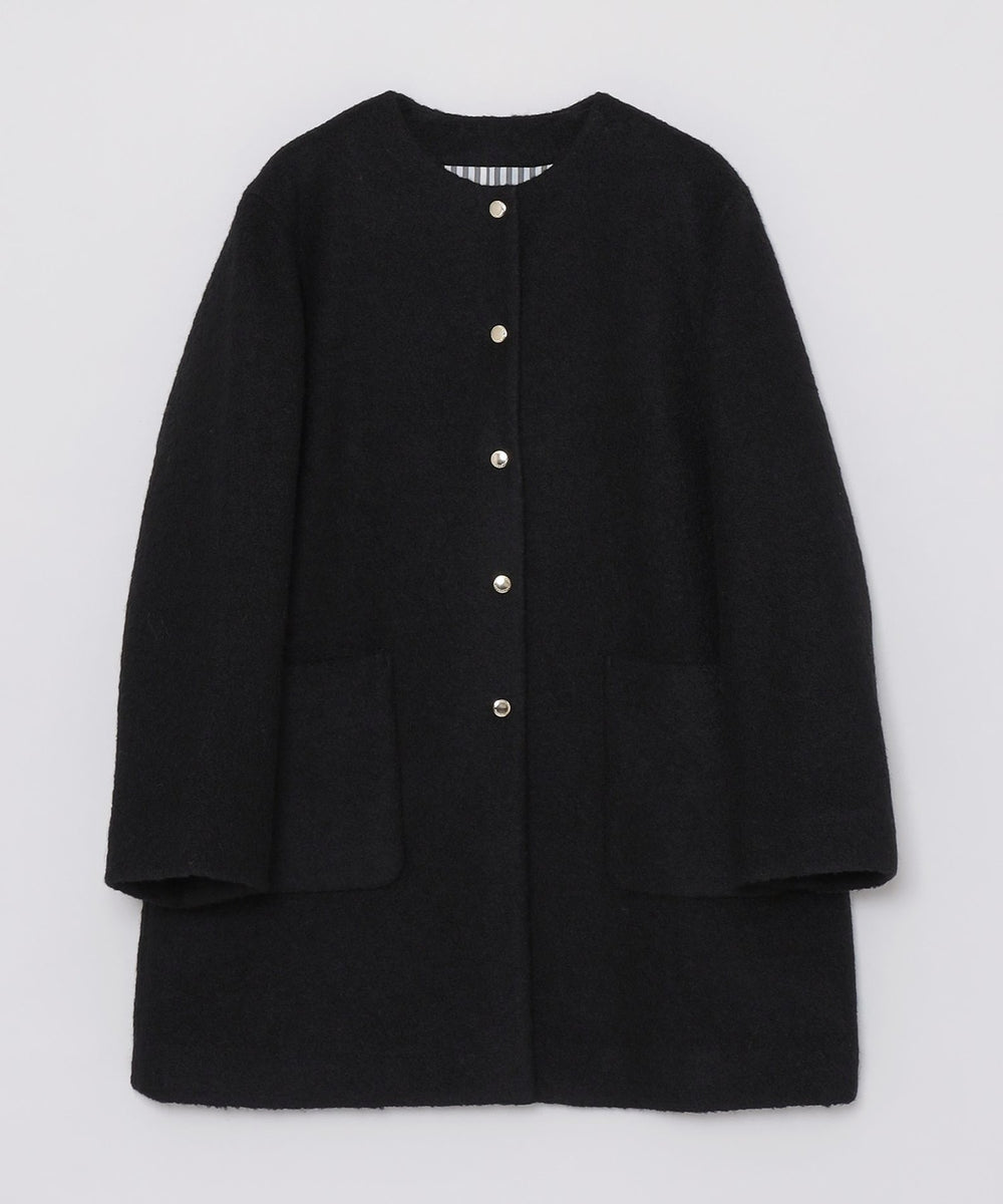 WEB&一部店舗限定】ウールパイルノーカラーコート(コート)｜MACKINTOSH