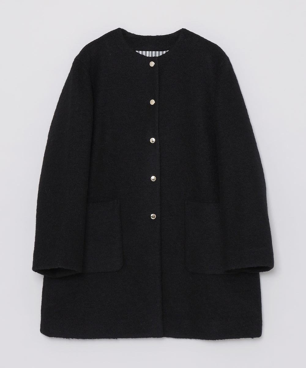 WEB&一部店舗限定】ウールパイルノーカラーコート(コート)｜MACKINTOSH