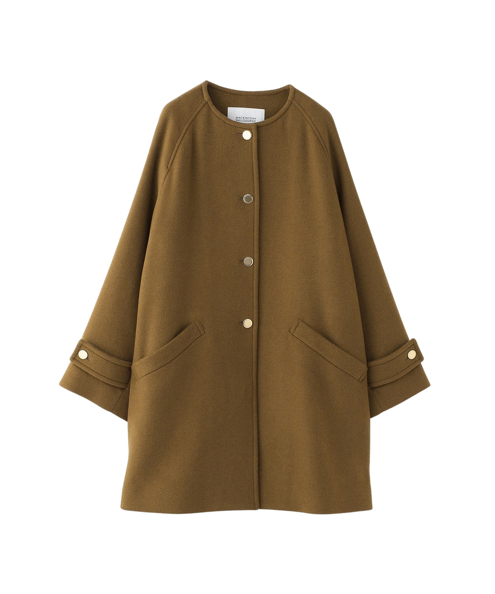 WELBURY NO COLLAR（ウェルベリーノーカラー）】ウールメルトン製