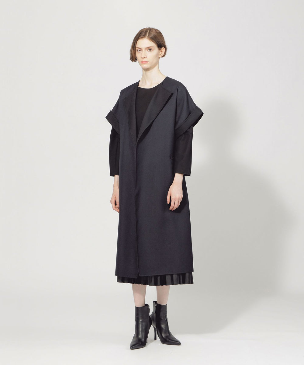 ウーステッドウールリバー ハーフスリーブコート(コート)｜EPOCA
