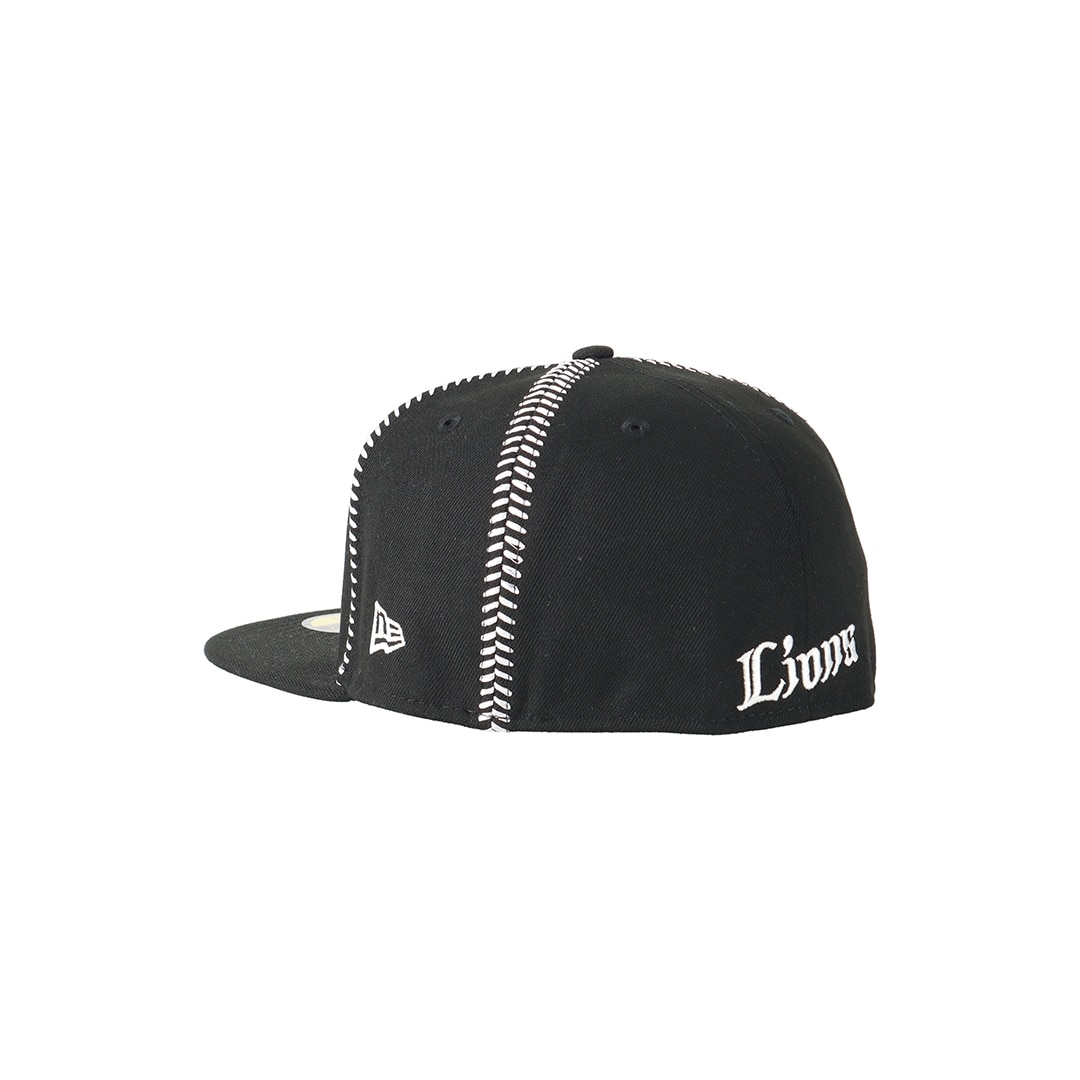 NEW ERA×LIONS 59FIFTY BALL STITCH BLACK(7 1/4): キャップ | 埼玉