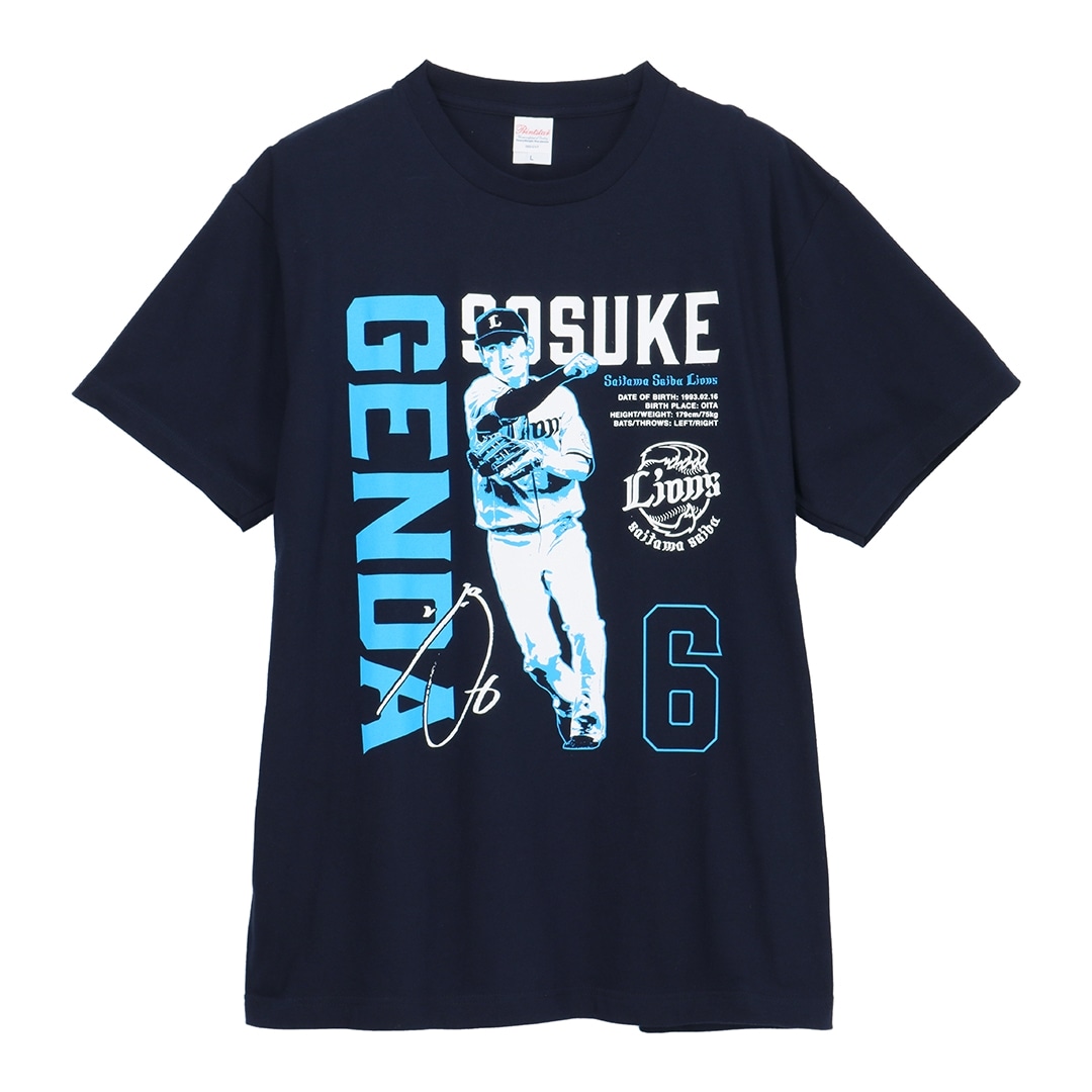 プレイヤーズデザインTシャツ #6 源田 壮亮(S): Tシャツ | 埼玉西武