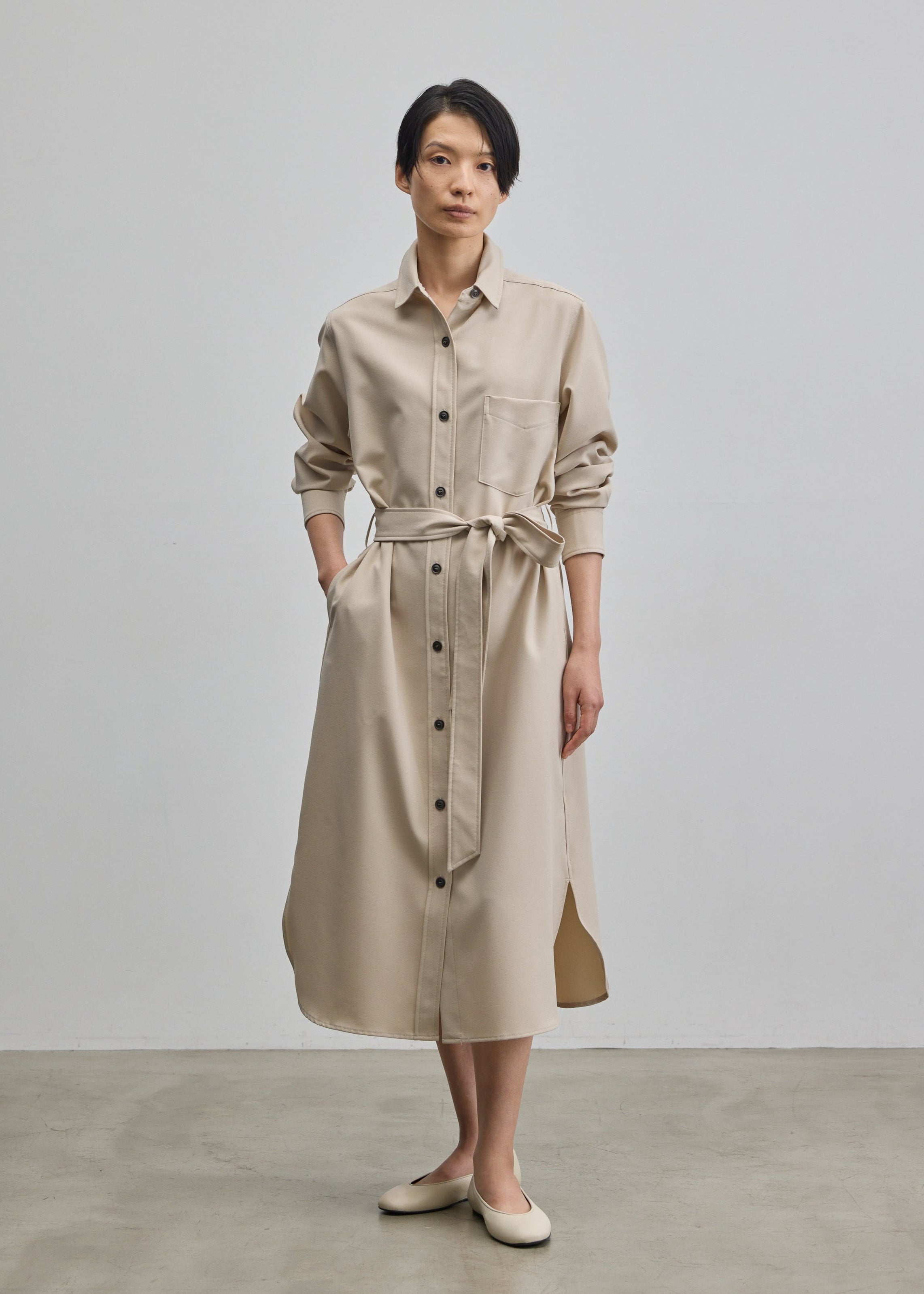 ソフトオックスシャツワンピース - SOÉJU online store｜上質な大人の