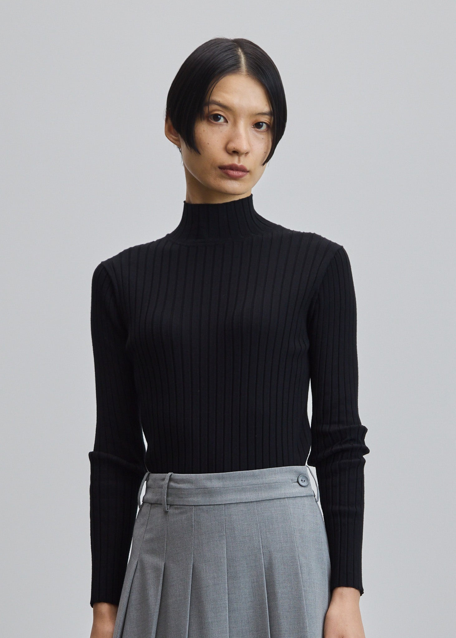 ワイドリブタートルネックニット - SOÉJU online store｜上質な大人の