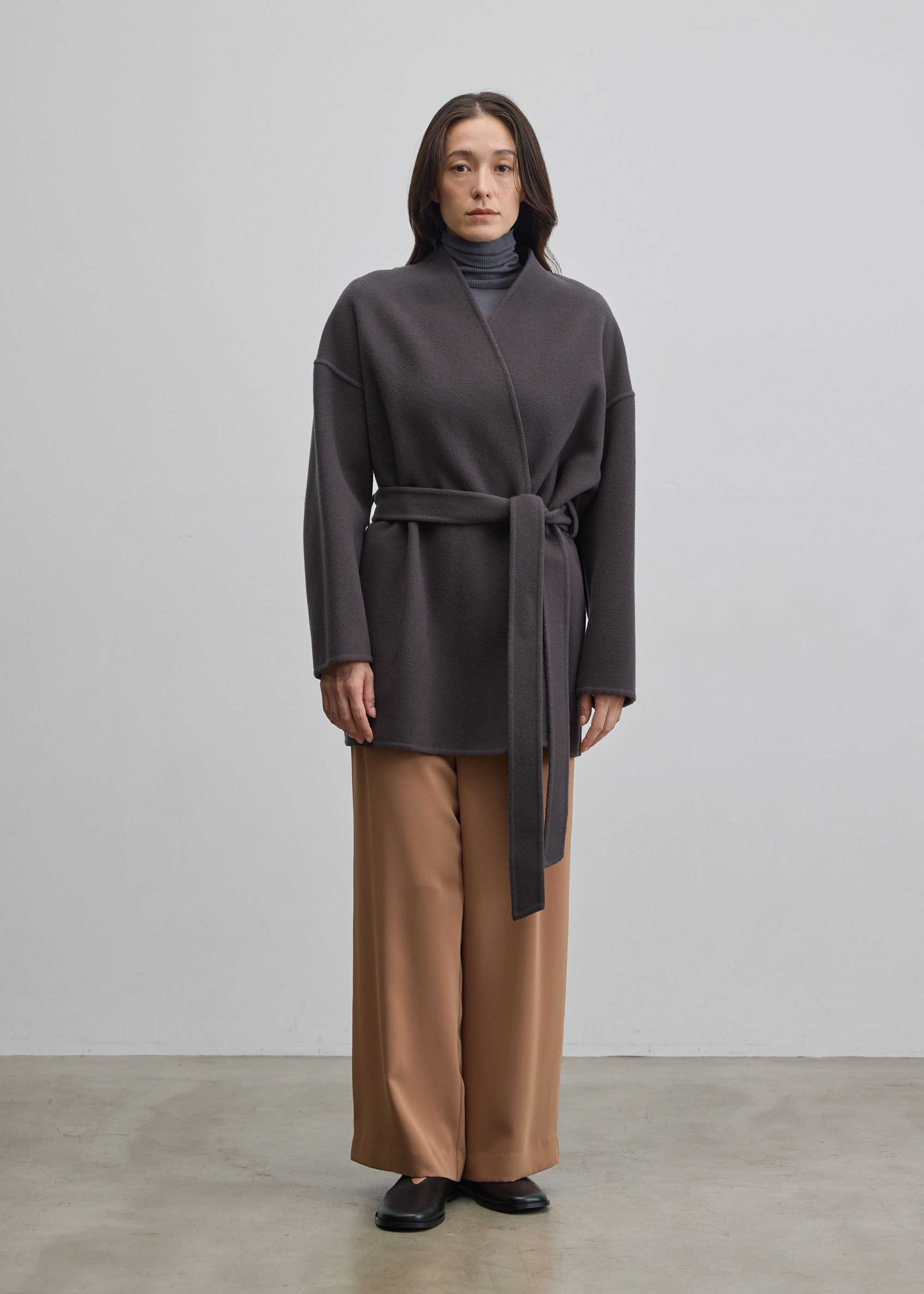 ウールリバーミディコート - SOÉJU online store｜上質な大人の女性の