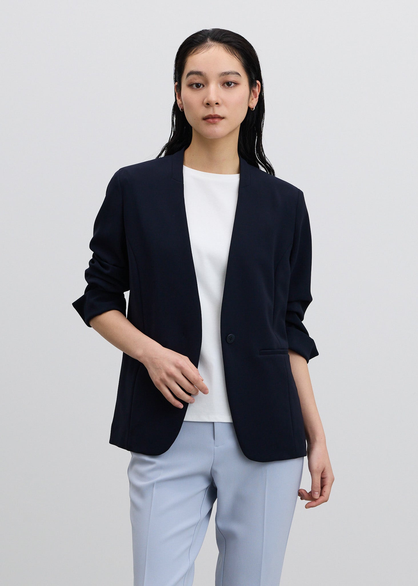 ノーカラージャケット - SOÉJU online store｜上質な大人の女性のため