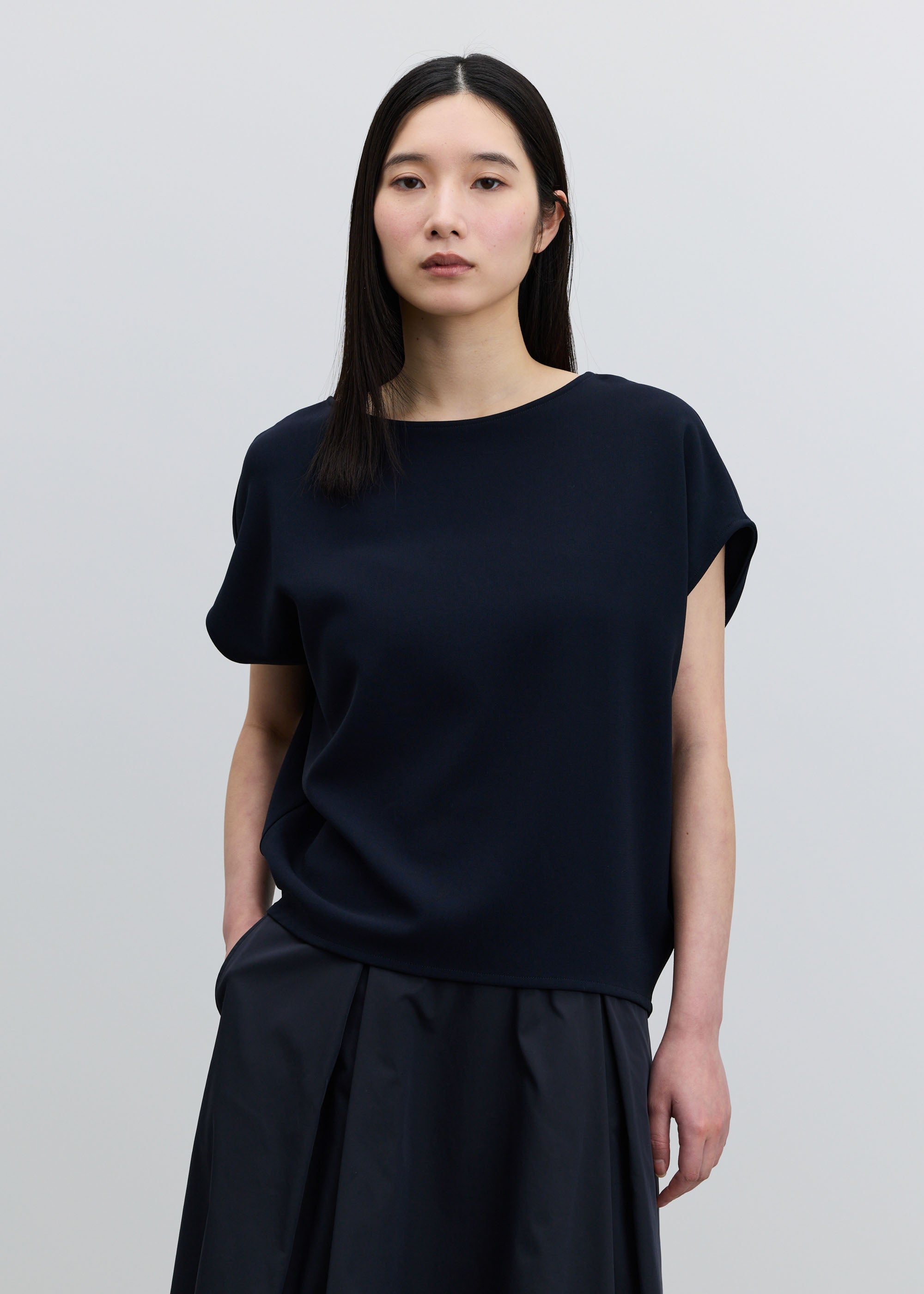 ショートスリーブコクーンブラウス - SOÉJU online store｜上質な大人