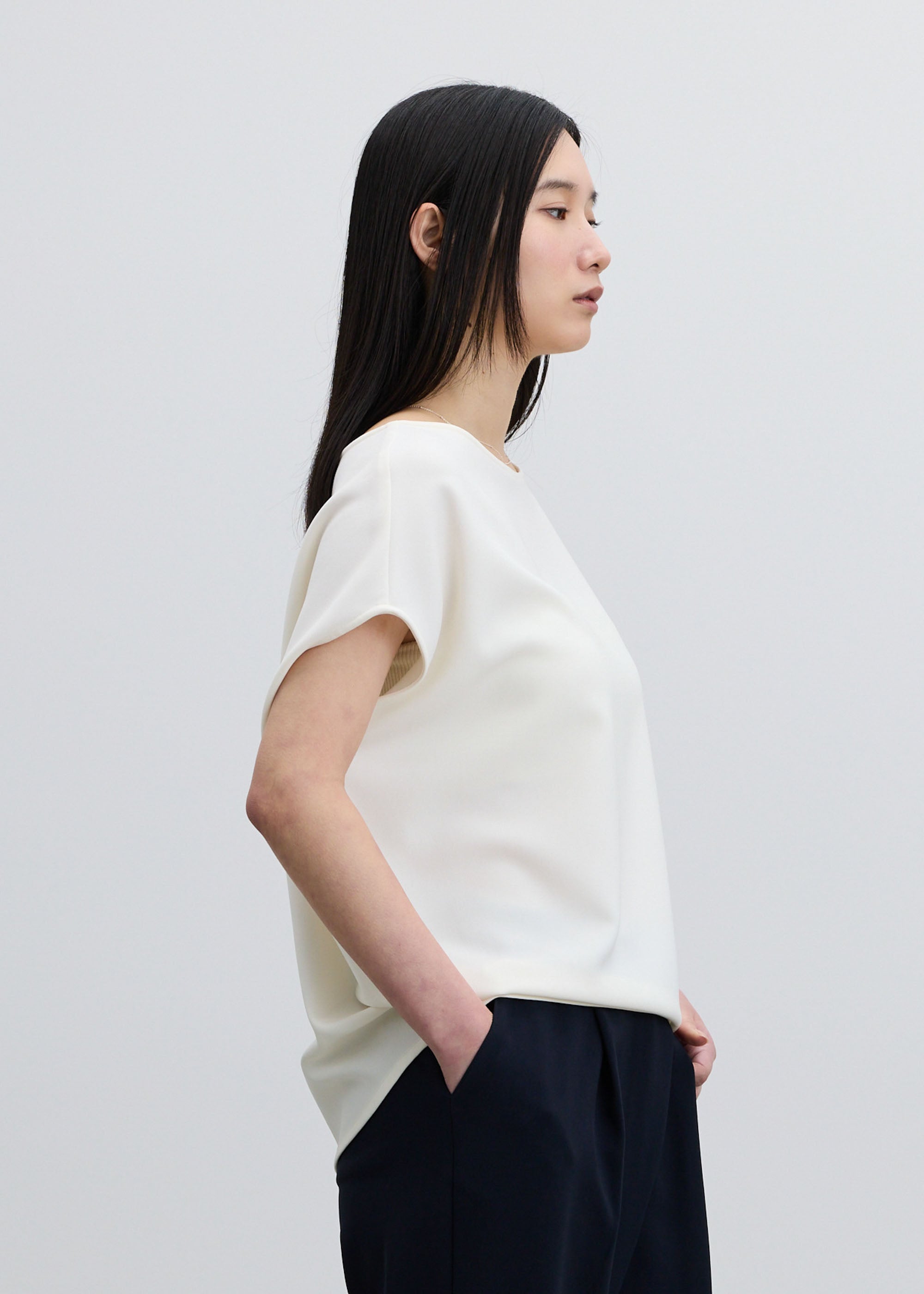 ショートスリーブコクーンブラウス - SOÉJU online store｜上質な大人