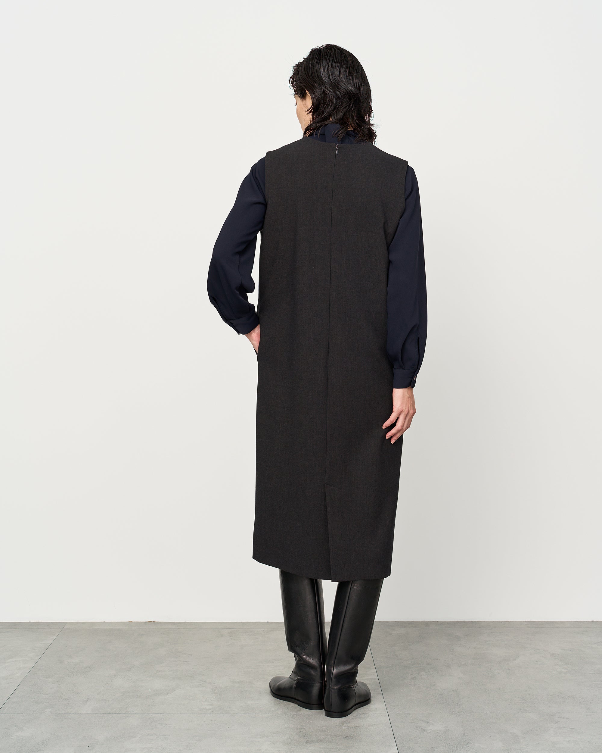 ウールライクジャンパースカート - SOÉJU online store｜上質な大人の