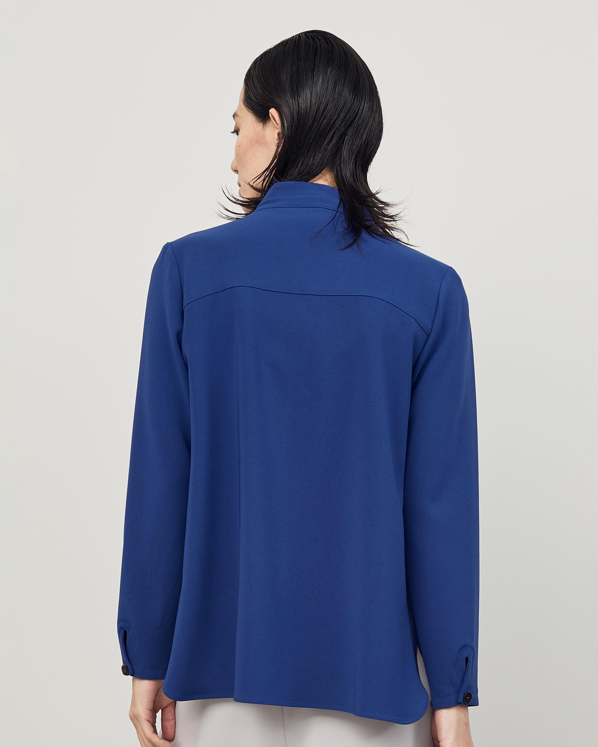 スタンドカラータックブラウス - SOÉJU online store｜上質な大人の