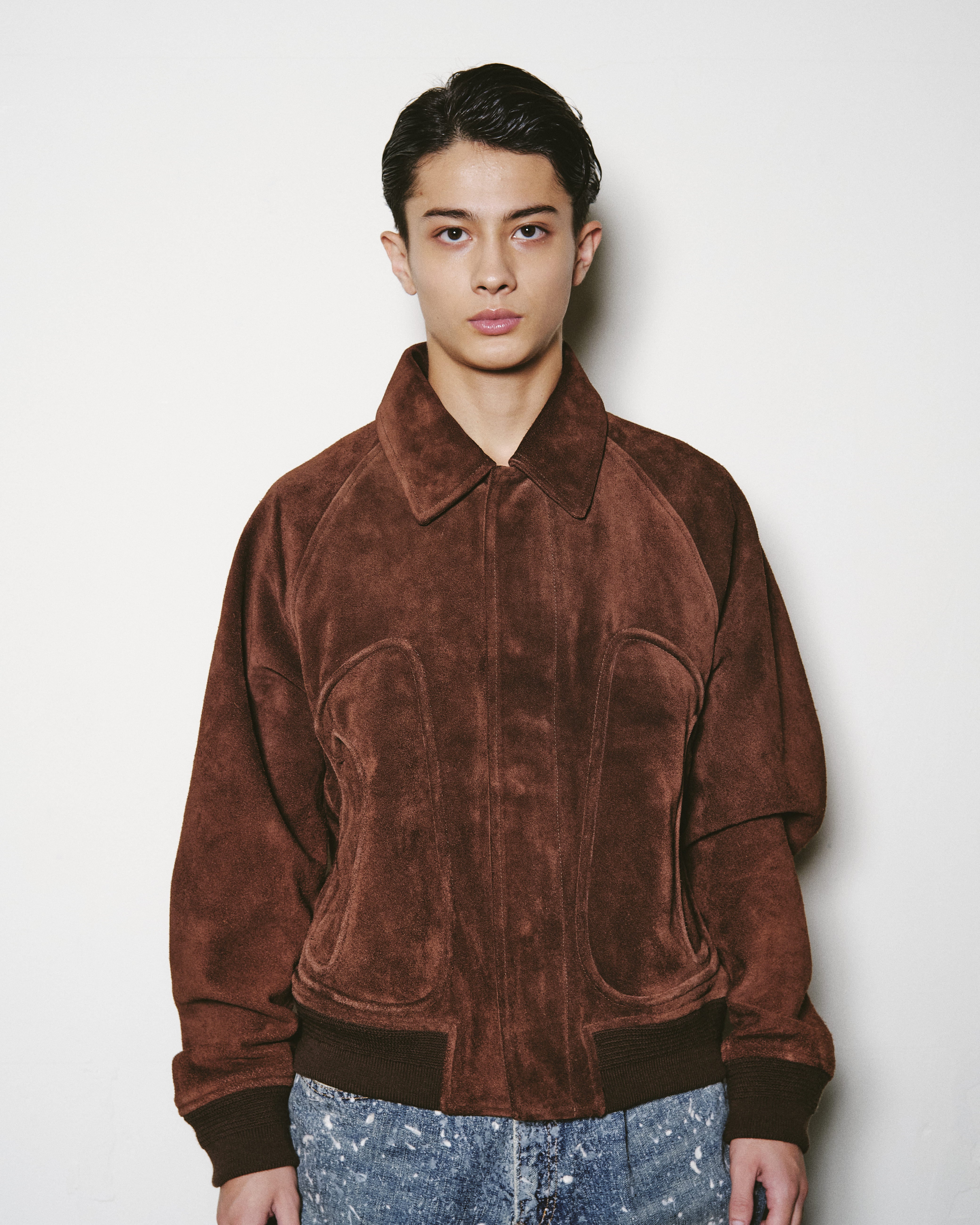 SUEDE PIPING LEATHER BLOUSON – SUGARHILL TOKYO