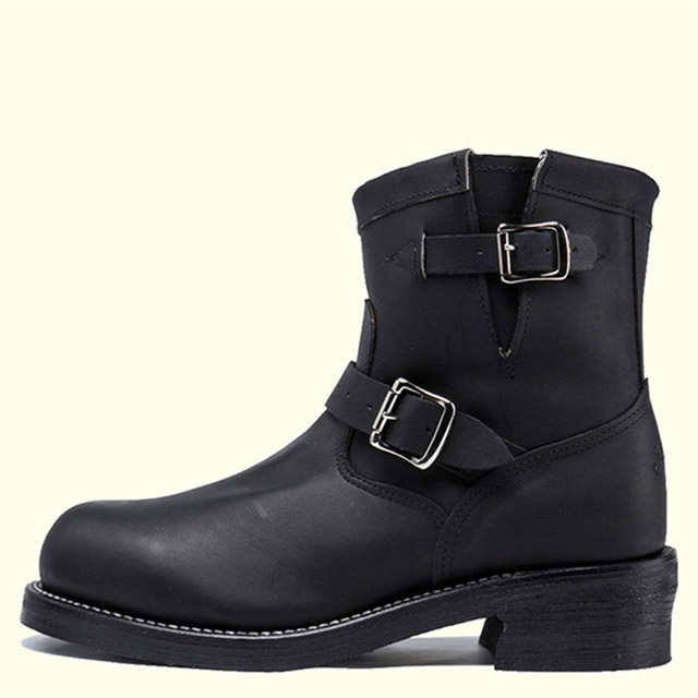 CHIPPEWA 7'' STEEL TOE ENGINEER 1901M58(9 BK ODESSA(B-WLT): GOOD