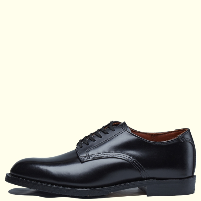 REDWING MIL1 BLUCHER OXFORD 9087(D)(9(27.0cm) BLACK ESQUIRE): Red