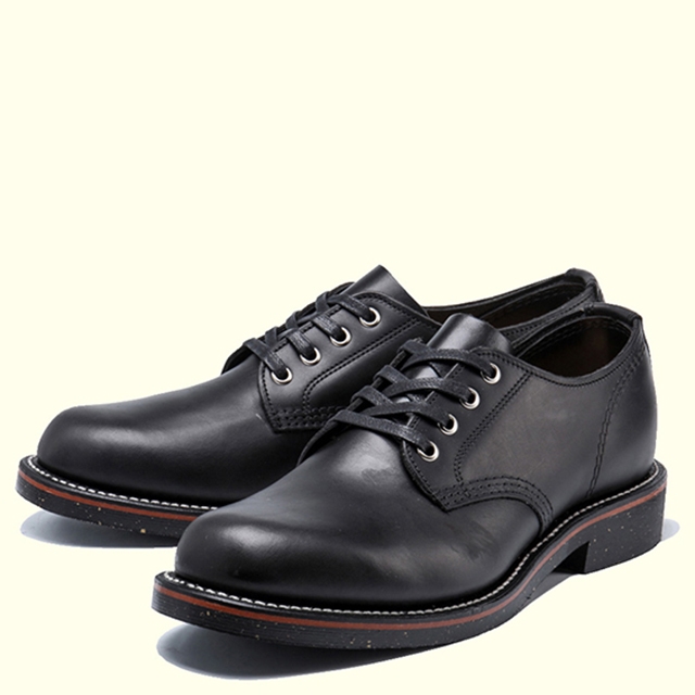 CHIPPEWA 4INCH SERVICE OXFORD 1901M73(US11 BLACK WHIRLWIND): GOOD