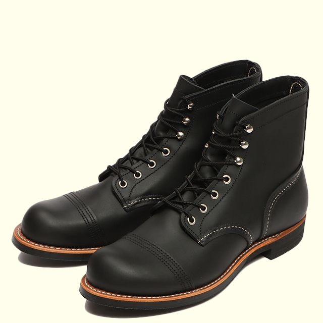 REDWING】 IRON RANGER 8084(D)(7(25.0cm) BLACK HARNESS): Red Wing