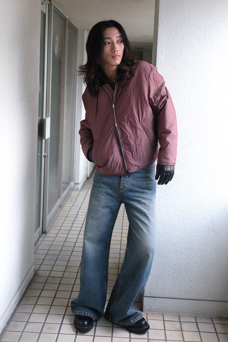 OUR LEGACY | SLIGHT JACKET / SHINING CHERRY CRINKLE SOLARO