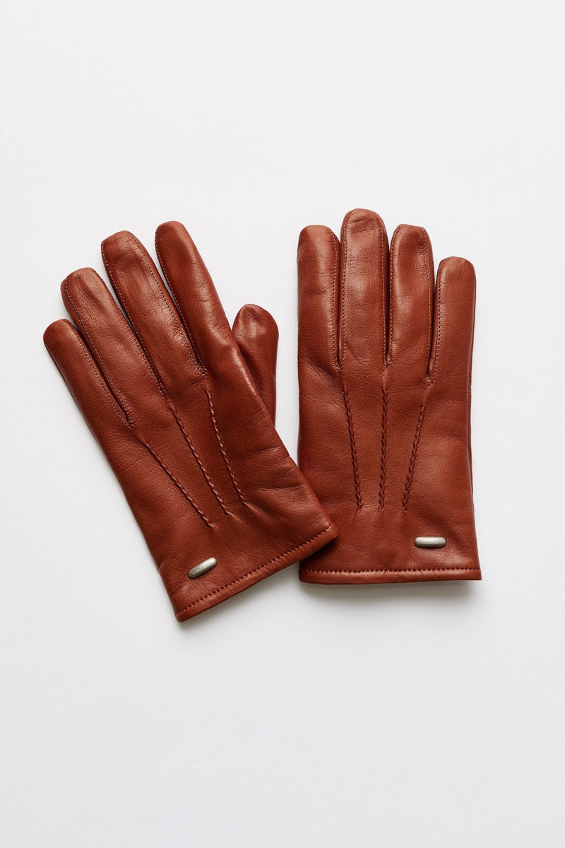 OUR LEGACY | HIS GLOVES / AMBER BROWN NAPPA レザーグローブ – STOCK