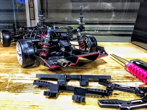 YD-2のアルミショックタワー② | RC926@☆38のブログ