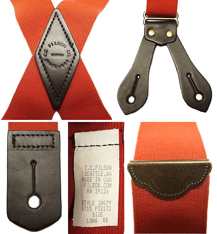 Filson Tab Suspenders フィルソン・サスペンダー/本革ブライドル