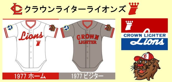太平洋クラブライオンズ/ クラウンライターライオンズユニフォーム