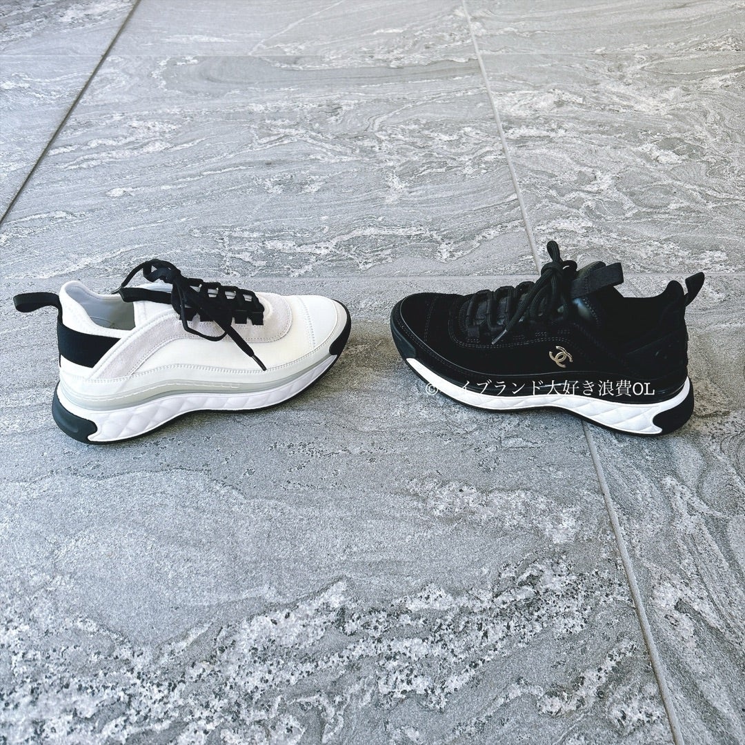 人気のシャネル風厚底スニーカー(レディース白)試してみた！本家との