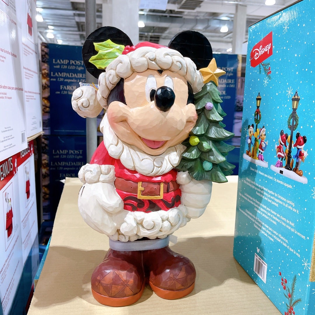 コストコ…Jim Shore第2弾。これがサンタクロース・ミッキーだあ