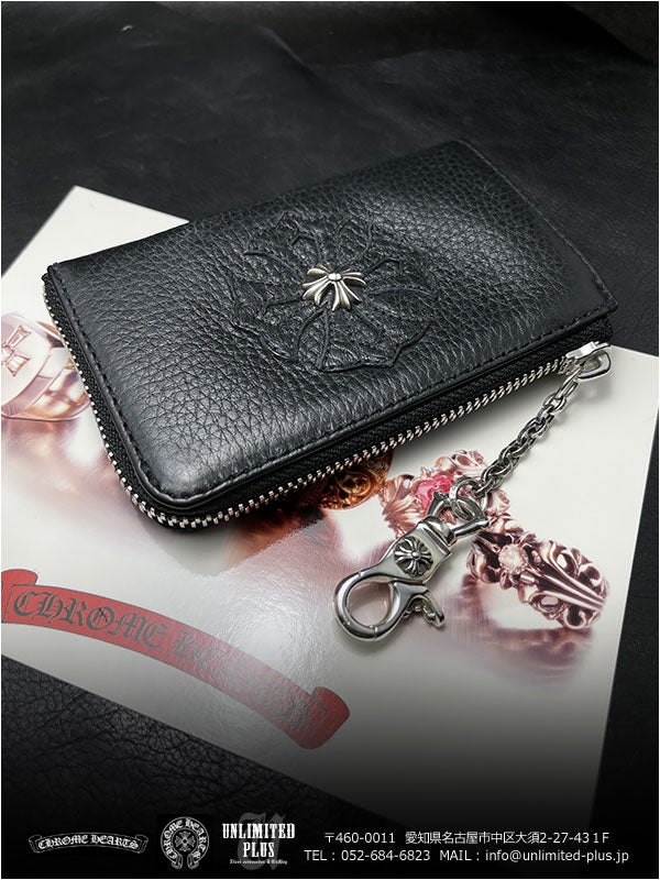 クロムハーツ 財布 / 新作！ウォレット ミニ ポーチ ブラック ヘビー