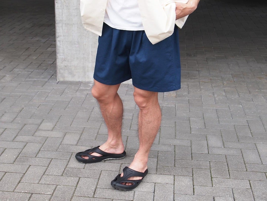 Yuan Stretch Chino Tuck Shorts 5inch | WED STORE